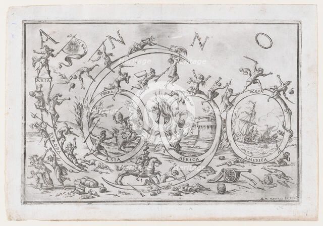 'Anno 1690' (the Year 1690)..., ca. 1690. Creator: Giuseppe Maria Mitelli.