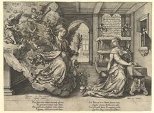 Annunciation, 1594. Creator: Hendrik Goltzius