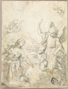 Annunciation, n.d. Creator: Cosmas Damian Asam
