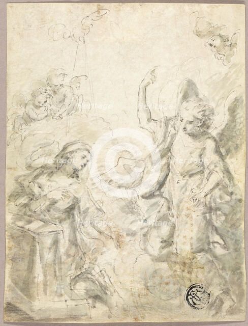 Annunciation, n.d. Creator: Cosmas Damian Asam.