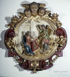 Annunciation of the Virgin, from the Choir of the Cathedral of Manresa, 1715.. Creator: Sunyer Josep (1673-1751)