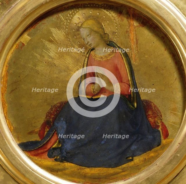 Annunciation of the Virgin Mary (From the Perugia Altarpiece), ca 1437. Creator: Angelico, Fra Giovanni, da Fiesole (ca. 1400-1455).