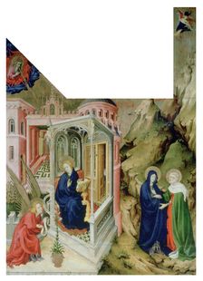 Annunciation and Visitation 1394-1399. Artist: Melchior Broederlam