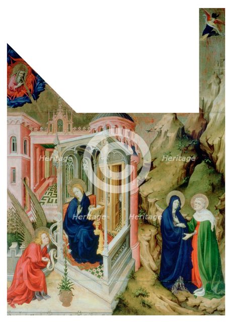 'Annunciation and Visitation', 1394-1399. Artist: Melchior Broederlam