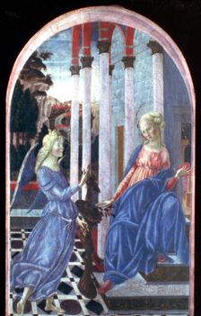 Annunciation c1470-1472. Artist: Francesco di Giorgio Martini