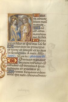 Annunciation; Poncher Hours, about 1500. Creator: Master of Cardinal Bourbon