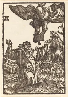 Annunciation to Joachim, c. 1513. Creator: Albrecht Altdorfer