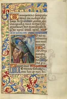 Annunciation to Joseph; Poncher Hours, about 1500. Creator: Master of Cardinal Bourbon