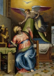 Annunciation to the Virgin, 1550-1570. Creator: Circle of Marcello Venusti