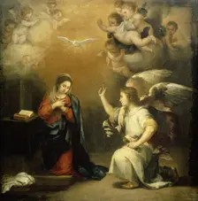 Annunciation to the Virgin, 1660-1680. Creator: Bartolomé Esteban Murillo