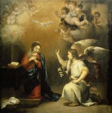 Annunciation to the Virgin, 1660-1680. Creator: Bartolomé Esteban Murillo