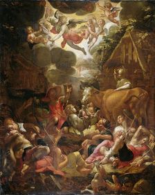Annunciation to the Shepherds, 1595-1603. Creator: Joachim Anthonisz Wtewael