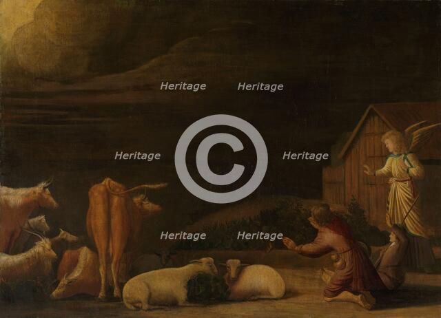 Annunciation to the Shepherds, 1670. Creator: Dirck Wijntrack.