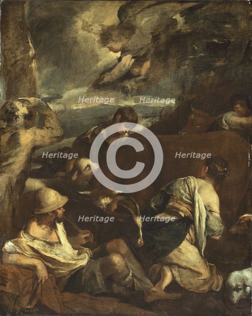 Annunciation to the Shepherds, c. 1710. Creator: Unknown.