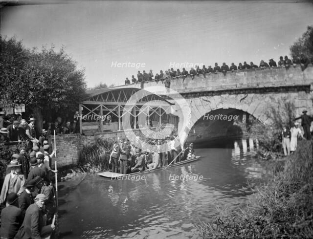 Annual Beating the Bounds ceremony,  Botley Bridge, Oxford, Oxfordshire, 1892. Artist: Henry Taunt