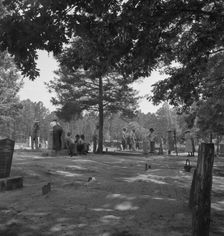 Annual cleansing day at Wheeley's Church, Person County, North Carolina, 1939. Creator: Dorothea Lange