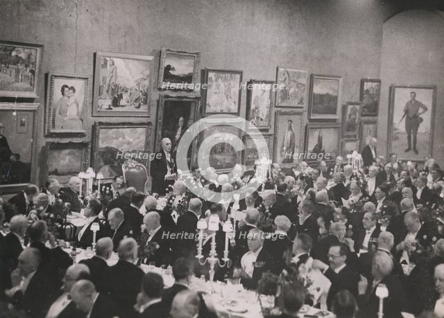 Annual Dinner, Royal Academy of Arts, 1933. Creator: Topical Press Agency.