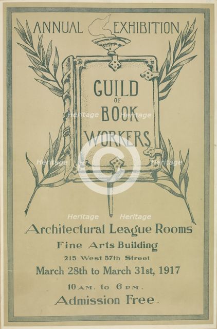 Annual exhibition. Guild of book workers, c1917. Creator: Unknown.