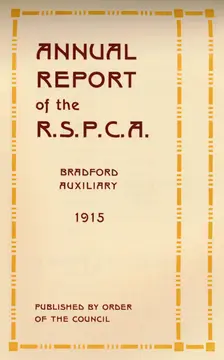 Annual Report of the R.S.P.C.A. 1916