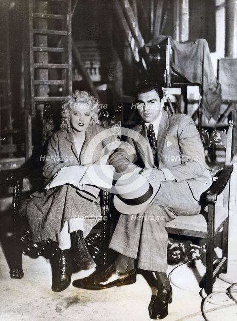 Anny Ondra, Czech film actress, and Max Schmeling, German boxer, 1933.  Creator: Unknown.