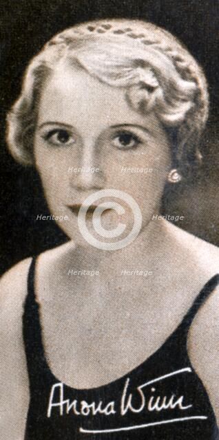 Anona Winn MBE (born Anona Edna Wilkins, 1904-1994), 1935. Artist: Unknown