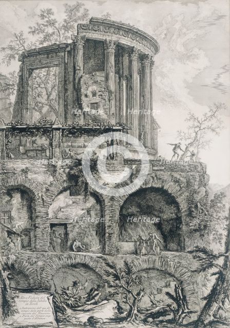 Another view of the Temple of the Sibyl in Tivoli, c1761. Creator: Giovanni Battista Piranesi.