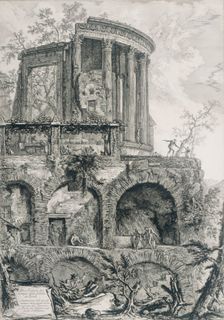 Another view of the Temple of the Sibyl in Tivoli, c1761. Creator: Giovanni Battista Piranesi