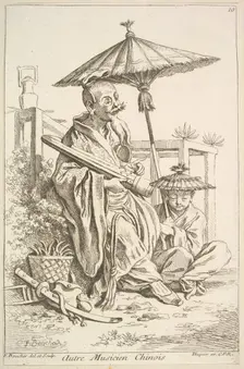 Another Chinese Musician, 1738-45. Creator: Francois Boucher