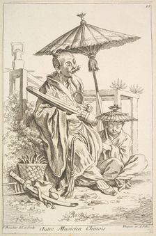 Another Chinese Musician, 1738-45. Creator: Francois Boucher