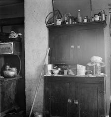 Another corner of the Soper kitchen, Willow Creek area, Malheur County, Oregon, 1939. Creator: Dorothea Lange
