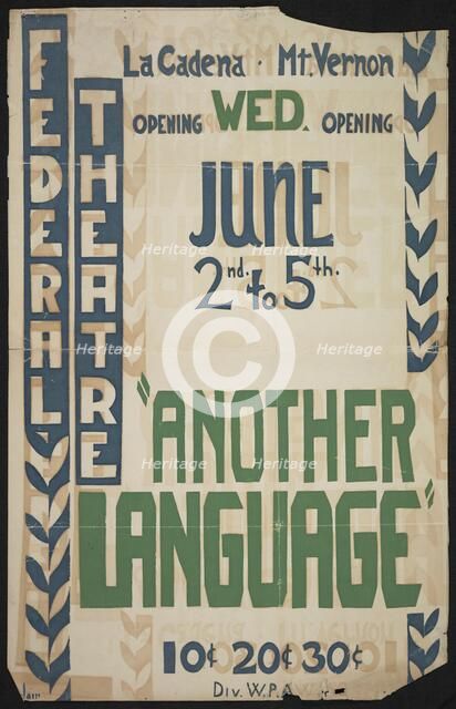 Another Language, California?, [193-]. Creator: Unknown.