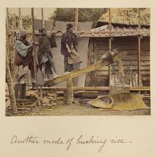 Another Mode of Husking Rice, about 1873-1883. Creator: Shinichi Suzuki I