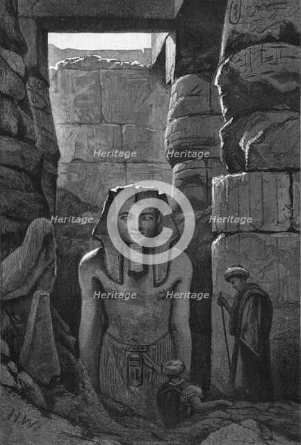 'Another recently discovered Statue of Ramses II at Luxor', 1886. Creator: Unknown.