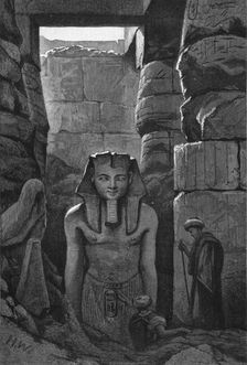 Another recently discovered Statue of Ramses II at Luxor 1886. Creator: Unknown