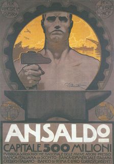Ansaldo, 1920. Creator: Palanti, Giuseppe (1881-1946)