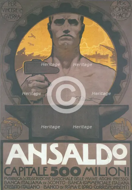 Ansaldo, 1920. Creator: Palanti, Giuseppe (1881-1946).