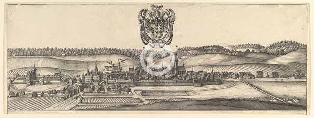 Ansbach and Coburg, View (a) of two views (a&b)., 1625-77. Creator: Wenceslaus Hollar.