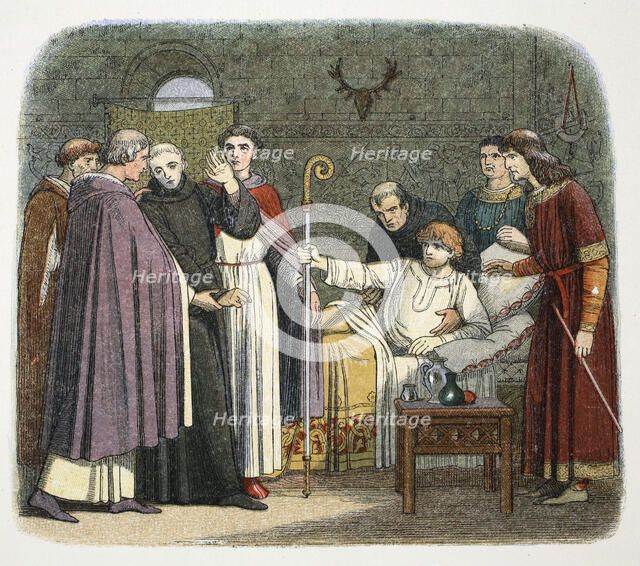 Anselm made Archbishop of Canterbury by William II, 1093 (1864). Artist: James William Edmund Doyle