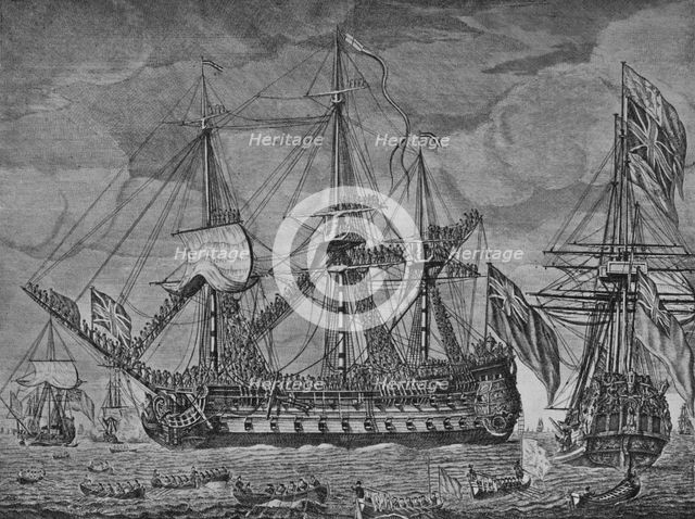 'Anson's Prizes', c1751. Artist: Robert Short.