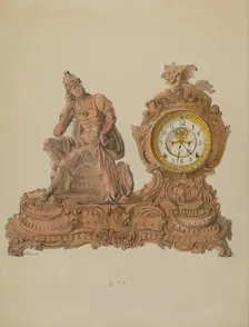 Ansonia Clock, c. 1936. Creator: Edith Magnette