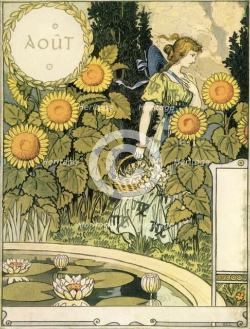 'Août', 1896. Creator: Eugene Samuel Grasset.