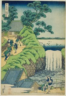Aoigaoka Falls in the Eastern Capital (Toto Aoigaoka no taki), from the series "A Tour of..., c. 183 Creator: Hokusai
