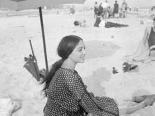 Aoliado, Miss, at the beach, between 1920 and 1935. Creator: Arnold Genthe