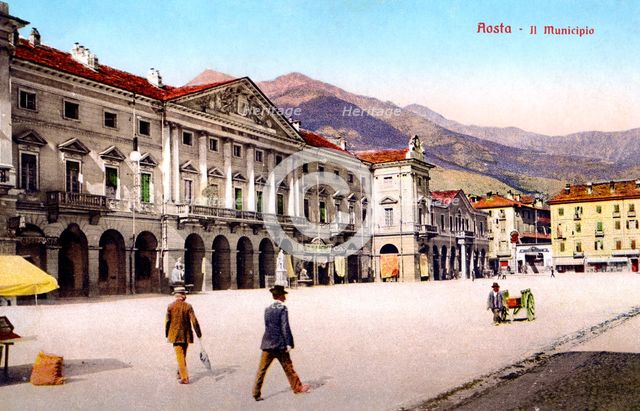 Aosta - Il Municipio, 20th Century. Artist: Unknown