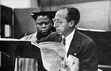 Aaron Copland (1900-1990), American composer, 1955. Creator: Unknown