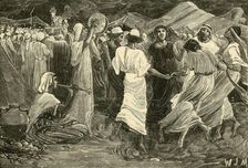 Aaron and the Israleites Worshipping the Calf 1890. Creator: Unknown