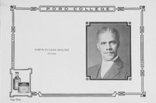 Aaron Eugene Malone; President, 1922. Creator: Unknown