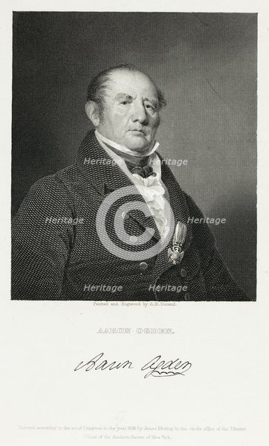 Aaron Ogden, 1834. Creator: Asher Brown Durand.