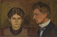 Aase and Harald Norregaard, 1899. Creator: Edvard Munch