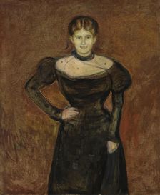 Aase Norregaard, probably 1899. Creator: Edvard Munch